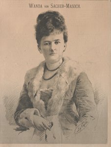 Forfatter Wanda von Sacher-Masoch, født Angelika Aurora Rümelin, 1879. af Ignaz Eigner