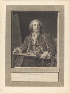 Carle Vanloo af Ignaz Sebastian Klauber after Pierre Le Sueur