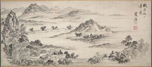 Udsigt over West Lake, 1700-tallet. af Taiga Ike
