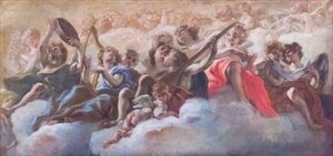 Koncert af engle af Il (1639 1709) Baciccio