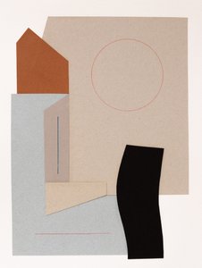 Moderne abstrakt collage af Ildefonso Martín