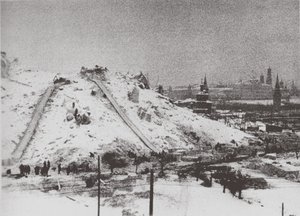 Nedrivningen af Kristi Frelsers katedral i Moskva, 1931 af Ilya Arnoldovich Ilf