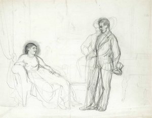 Adelina Patti (1843-1919) som Violetta i operaen La traviata af Giuseppe Verdi par Repin, Ilya Yefimovich (1844-1930), Slutningen af 1860