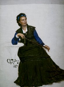 DAME LEGER MED SIN PARAPLY af Ilya Efimovich Repin