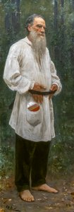 LEON TOLSTOI BARFODD af Ilya Efimovich Repin