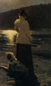 Månelys nat, 1896 af Ilya Efimovich Repin