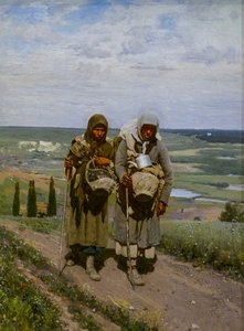 FROMME KVINDER PÅ PILGRIMNING af Ilya Efimovich Repin