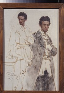 Portræt af Nikolai Ventsel. Maleri af Ilya Yefimovich Repin (Ilia Repin) (1844-1930), olie på lærred af Ilya Efimovich Repin
