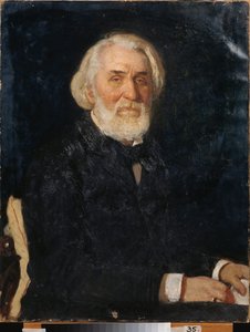 Portræt af forfatteren Ivan Sergeyevich Turgenev (Turgenev af Ilya Efimovich Repin