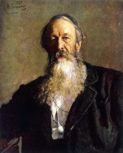 Portræt af VV Stasov af Ilya Efimovich Repin