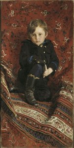 Portræt af Yury Repin, kunstnerens søn, 1882 af Ilya Efimovich Repin