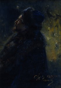 Sadko. Portræt af kunstneren Victor Vasnetsov 1848-1926, 1875 af Ilya Efimovich Repin