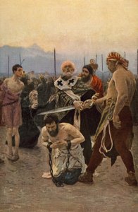 St Nicholas of Myra redder tre uskyldige fra døden af Ilya Efimovich Repin
