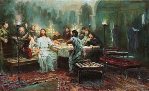 Den sidste nadver af Repin, Ilya Yefimovich (1844-1930) af Ilya Efimovich Repin