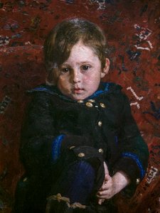 Yuri Repin som et barn (detaljer) af Ilya Efimovich Repin