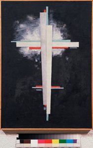 Suprematisme - Suprematisme - Maleri af Ilya Grigoryevich Chashnik (Ilia Tchachnik) (1902-1929), olie på lærred af Ilya Grigorevich Chashnik