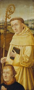 Sankt Bernard med donor [forside] af Imitator of Flemish 15th Century