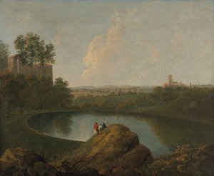 Hovedet af Nemi-søen af Imitator of Richard Wilson RA