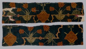 Fragmenter af et tæppe, 1600-1650. af Imperial Manufactory