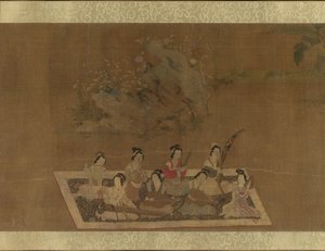 Lady Su Hui og hendes vers-puslespil, 1500-tallet. af In the style of Qiu Ying