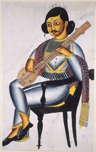 En bengalsk musiker af Indian School