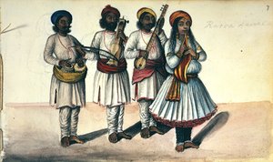En dansende pige af Indian School