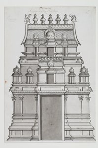 En gopuram i to etager af Indian School