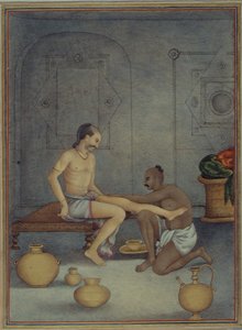 Tilføj 27255 fol.208v A Man with his Ghulam Servant, fra 