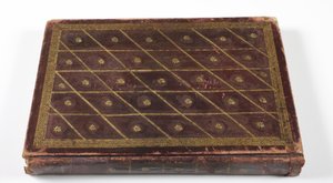 Album med Mughal-dynastisk genealogi, 1855 (læder med gulddetalje) af Indian School