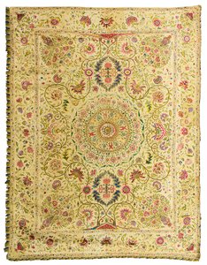 Coverlet, Mughal af Indian School