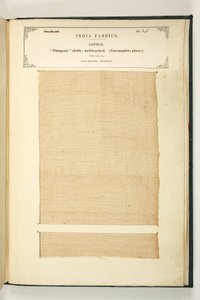 Dungary Cloth, Salem, Madras, fra The Collection of the Textile Manufacturers of India, af John Forbes Watson, udgivet i 1866 af Indian School