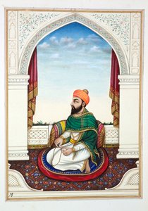 Fakir Syad Aziz-o-Deen, fra The Kingdom of the Punjab, its Rulers and Chiefs, bind I, et bind med 27 akvarelstudier af en uidentificeret indisk kunstner, ca. 1840 (wc på papir) af Indian School