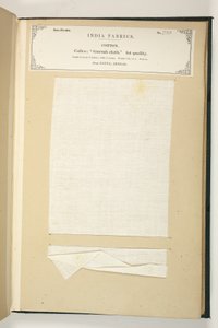 Gurrah Cloth, Patna, Bengal, fra The Collection of the Textile Manufacturers of India, af John Forbes Watson, udgivet i 1866 af Indian School