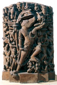 Indisk kunst: den hinduistiske guddommelige Vishnu i form af en orne. Fra Khajuraho, Indien. Chandela periode af Indian School