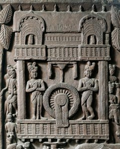 Indisk kunst, hinduisme: lavrelief, der repræsenterer kong Prasenjit II