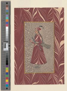 Lady Carrying a Peacock, Bijapur, ca. 1660 af Indian School