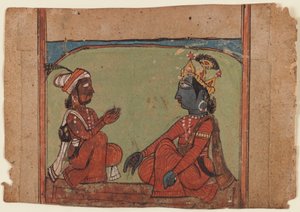 Miniaturemaleri (ugennemsigtigt wc på papir) af Indian School