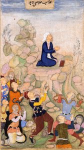 Moses og slangeplagen, 1602-05 (ugennemsigtigt wc på papir) af Indian School