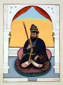 Phola Singh Nihang, fra The Kingdom of the Punjab, its Rulers and Chiefs, bind II, et bind med 30 akvarelstudier af en uidentificeret indisk kunstner, ca. 1840 (wc på papir) af Indian School