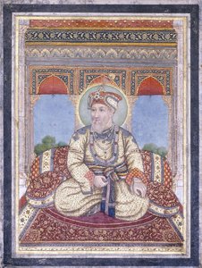 Portræt af Akbar Shah II, begyndelsen af det 19. århundrede af Indian School
