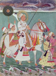 Portræt af Maharaja Ajit Singh af Jodhpur (1678-1724) af Indian School