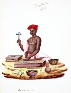 Stenhugger (wc på papir) af Indian School