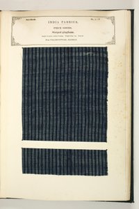 Striped Gingham, Palamcottah, Madras, Piece Goods, fra The Collection of the Textile Manufacturers of India, af John Forbes Watson, udgivet i 1866 af Indian School