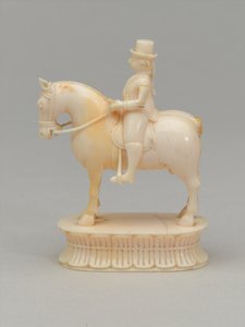 Hvid ridder, skakbrik, Indien, 1820 ca af Indian School