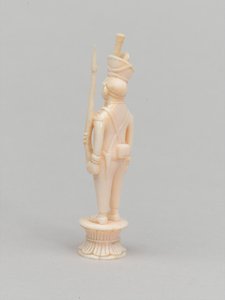 Hvid bonde, skakbrik, Indien, 1820 ca af Indian School