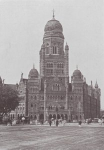 Bombay / Mumbai: Det kommunale kontor (s/h-foto) af Indian photographer