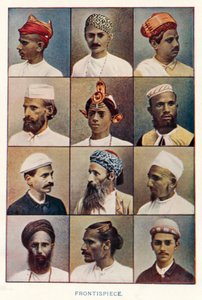Indiske indfødte: Frontispice (farvet foto) af Indian photographer