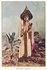 Indiske indfødte: Wasudev Beggar (farvet foto) af Indian photographer