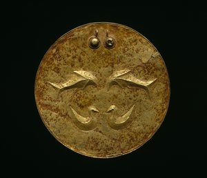 Ceremoniel brystskive (Karse), Molukker, begyndelsen af det 19. århundrede (guld) af Indonesian School