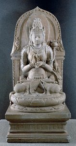 Prajnaparamita, gudinde for transendental visdom, ca. 1300 (andesite)